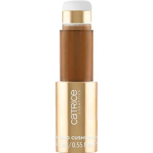 Catrice SUMMER OBSESSED Bronzing Cushion Stick, Körperbronzer, Nr. C02, Braun, natürlich, strahlend frisch, vegan, ölfrei, ohne Parfüm, ohne Alkohol, 1er Pack (16.5ml)