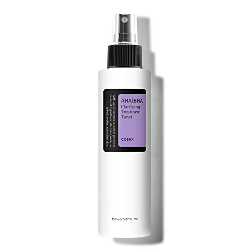 COSRX AHA/BHA Clarifying Treatment Toner | Peeling-Gesichtswasser für ebenmäßige Haut | Anti Mitesser | Anti Pickel | Poren Verkleinern | für alle Hauttypen | vegan, parabenfrei, alkoholfrei, tierversuchsfrei | Korean Skincare