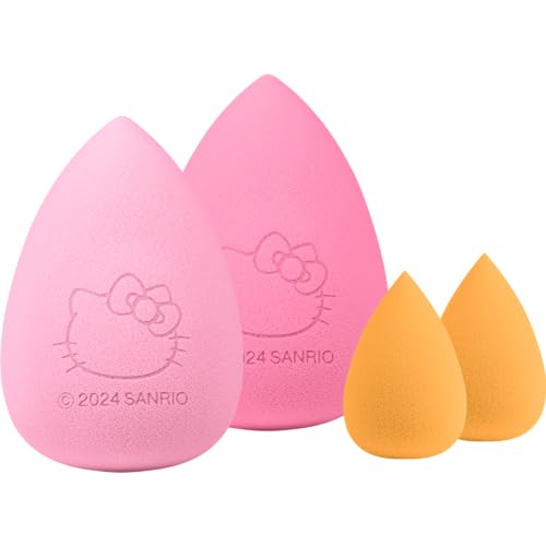 essence Hello Kitty beauty sponge set, Make-up Schwämmchen, Nr. 01, vegan, Nanopartikel frei, 1er Pack (4pcs)