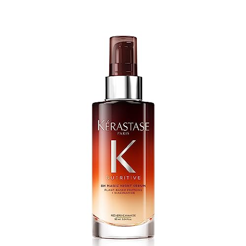 Kérastase Nutritive, Nachtserum für normales bis leicht trockenes Haar, Nährend und glättend für mehr Glanz und Geschmeidigkeit, Ohne Parabene, 8H Magic Night Serum, 90 ml