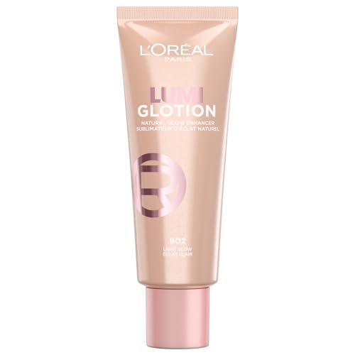 L'Oréal Paris Flüssiger Highlighter für Gesicht und Körper mit Glycerin und Sheabutter, Perfect Match Lumi Glotion, Natural Glow Enhancer, 902 Light Glow, 40 ml