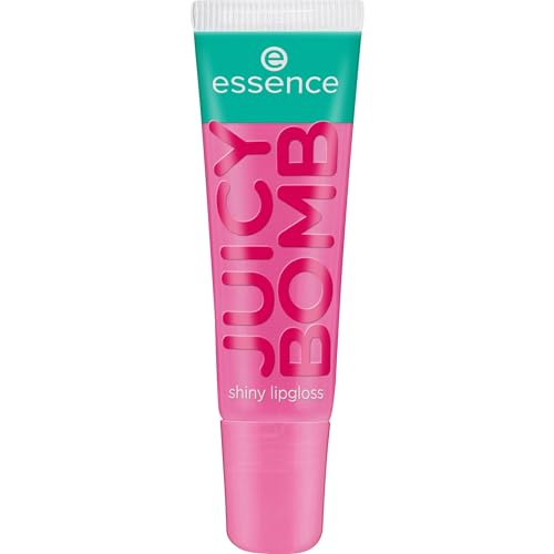 essence JUICY BOMB shiny lipgloss, Nr. 102, Pink, glänzend, strahlend frisch, schimmernd, vegan, ohne Alkohol, ohne Parabene, ohne Mikroplastikpartikel, 1er Pack (10ml)