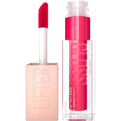 Maybelline New York Glänzender Lipgloss für voller wirkende Lippen, Feuchtigkeitsspendend, Mit Hyaluronsäure, Lifter Gloss Candy Drop, Farbe: Nr. 024 Bubblegum (Pink), 1 x 5,4 ml