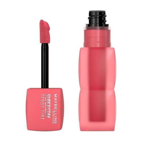 Maybelline New York Teddy Tint Lippenstift, Für zarte, soft-matte Lippen, Extra langanhaltende Farbe, Weichgezeichnetes Finish, Komfortabel und ohne abzufärben, Farbe: 40 Petalcore, Superstay