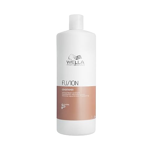 Wella Professionals Fusion Intense Repair Conditioner – tiefenreparierende Haarspülung mit Aminosäuren – intensive Haarpflege für kaputtes Haar – glättender Deep Conditioner gegen Haarbruch – 1 L