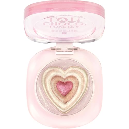 essence LOVE IT A CHOCO' LOT! highlighter glaze, Nr. 01, Gold, strahlend, schimmernd, vegan, ölfrei, ohne Parabene, ohne Mikroplastikpartikel, 1er Pack (6g)